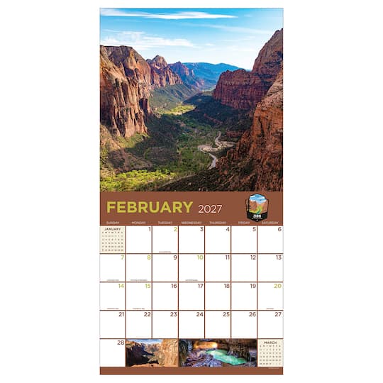 2027 National Parks Wall Calendar